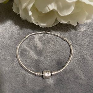 PANDORA Snake Chain with Barrel Clasp Bracelet